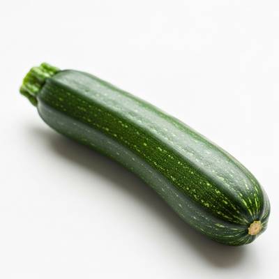 Des courgettes vertes en croissance.
