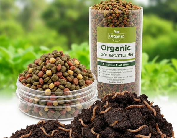 Nourriture biologique pour poissons